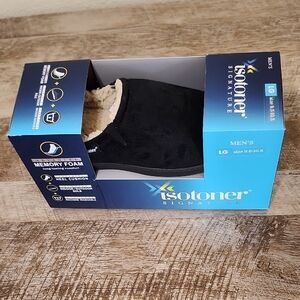 Isotoner Black Slip-On Loafers with Comfort Fit